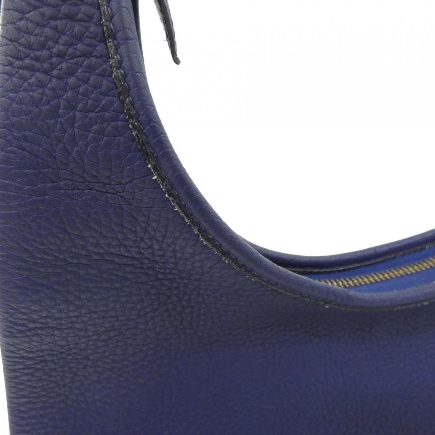 Hermes Bleu Saphir Taurillon Clemence Leather Shoulder Bag ( )