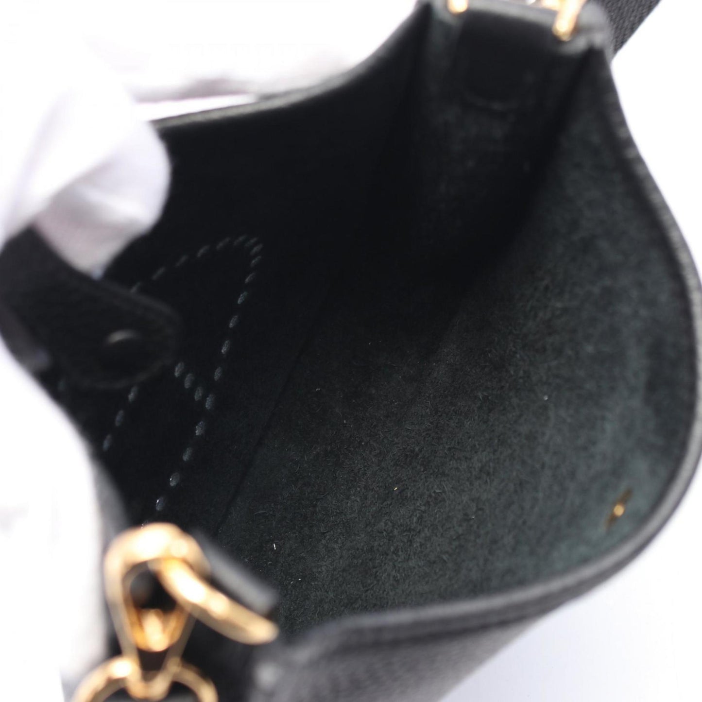 Hermes Black Taurillon Clemence Leather Shoulder Bag ( )