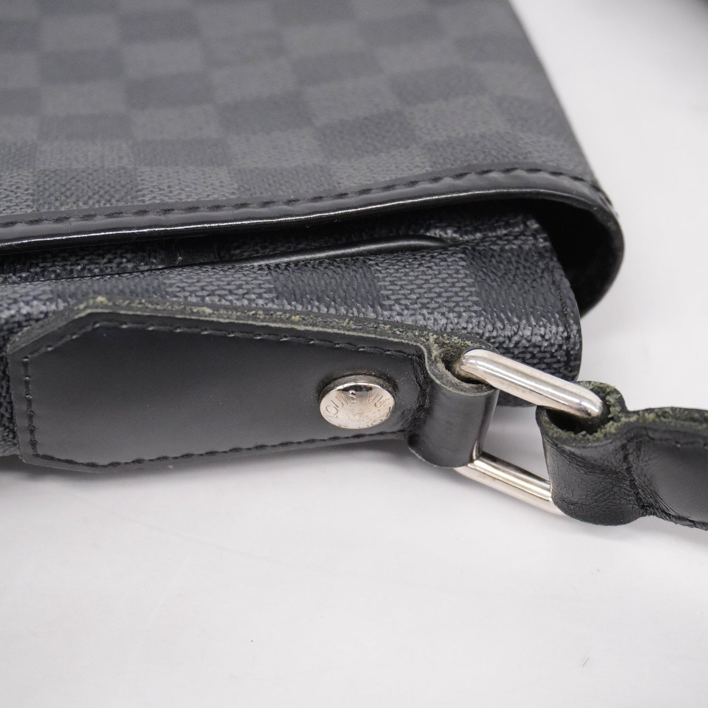 LOUIS VUITTONAuth  Damier Graphite Daniel MM N58029 Men's Shoulder Bag