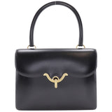 Hermes Black Box Calf Leather Handbag ( )