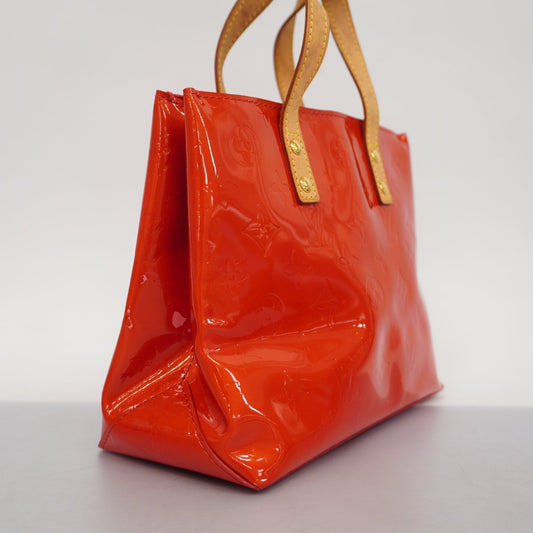 LOUIS VUITTONAuth  Monogram Vernis Lead PM M91088 Women's Handbag Rouge