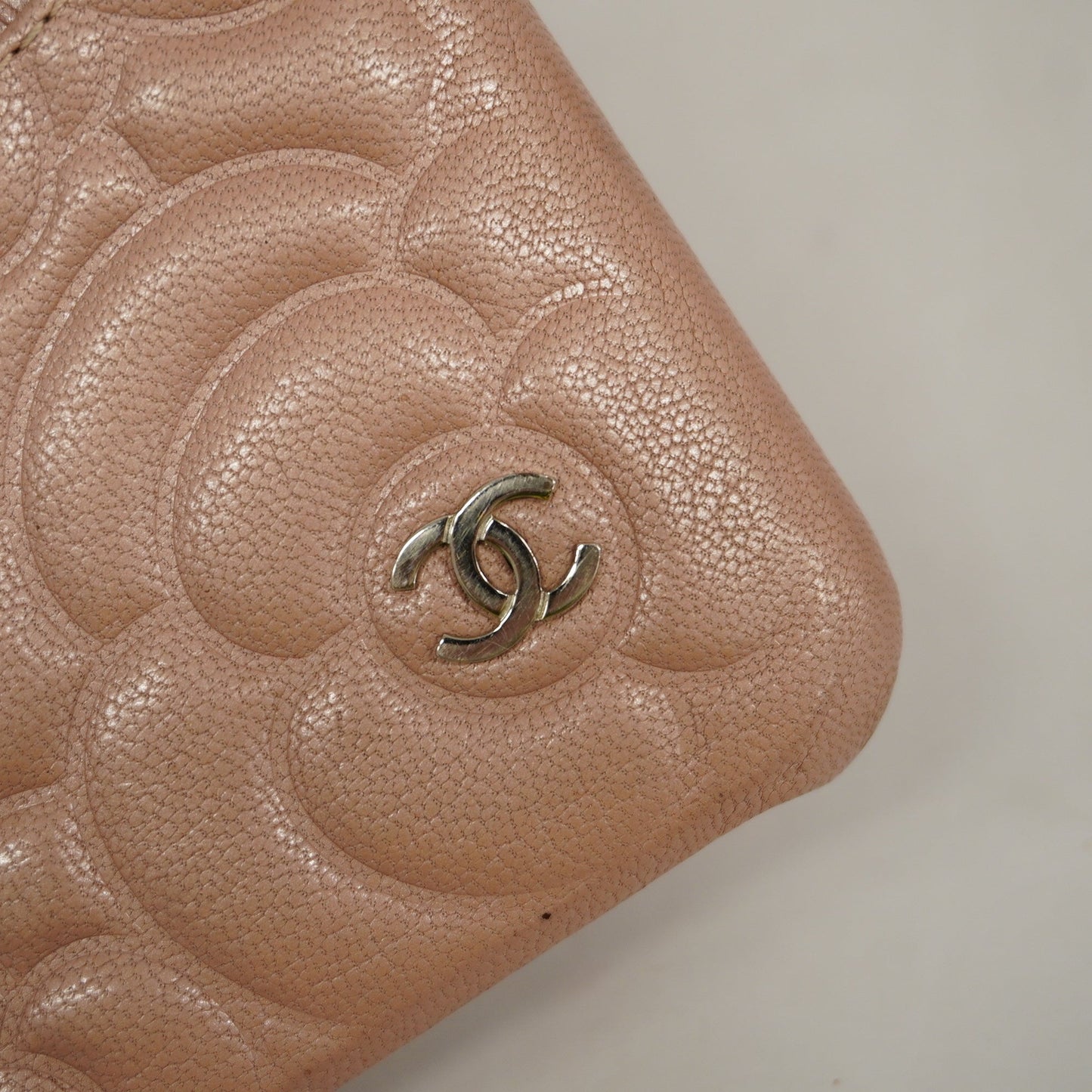CHANEL   Women's Bag Accessory Smartphone case Camellia pink beige