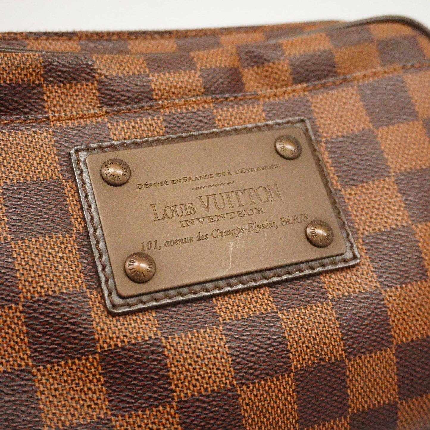 LOUIS VUITTONAuth  Damier Bumback Brooklyn N41101 Sling Bag