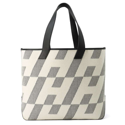 Hermes Black Swift Leather Toile H Handbag Tote Bag ( )
