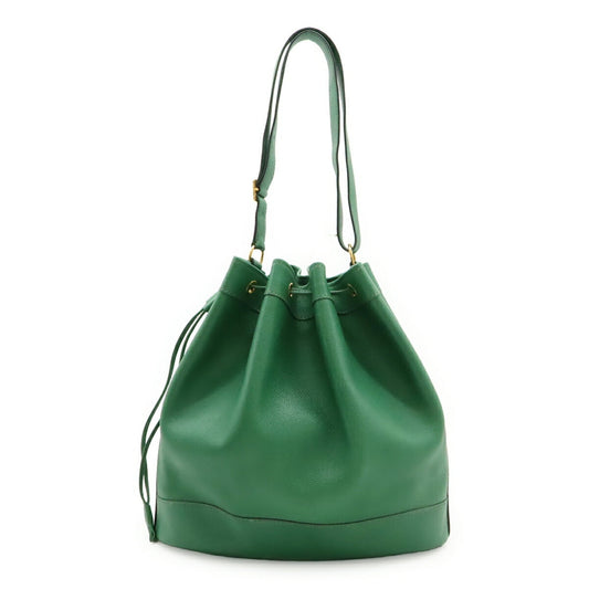 Hermes Bambou Green Courchevel Leather Shoulder Bag ( )