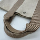 Hermes Beige Canvas Handbag Tote Bag ( )