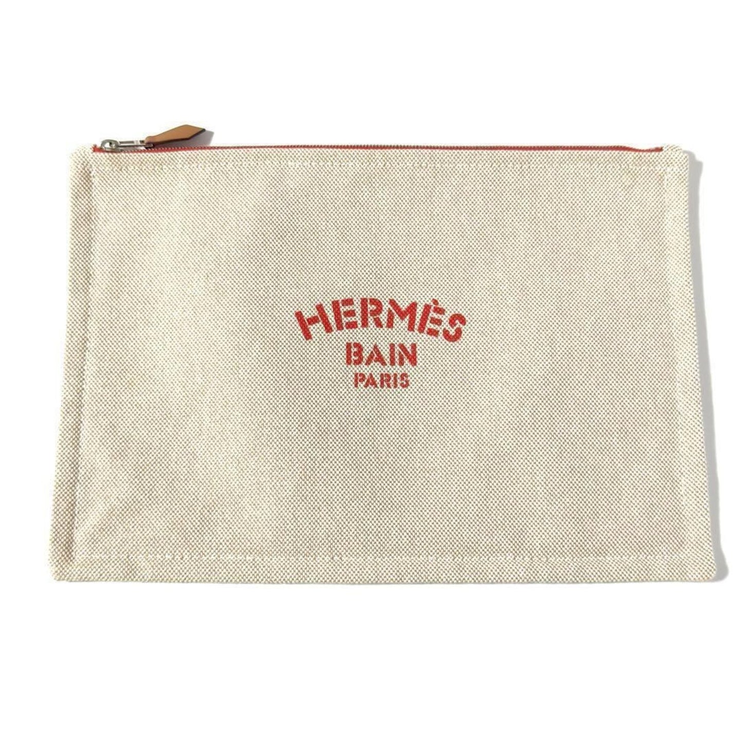 Hermes Beige Cotton Pouch ( )