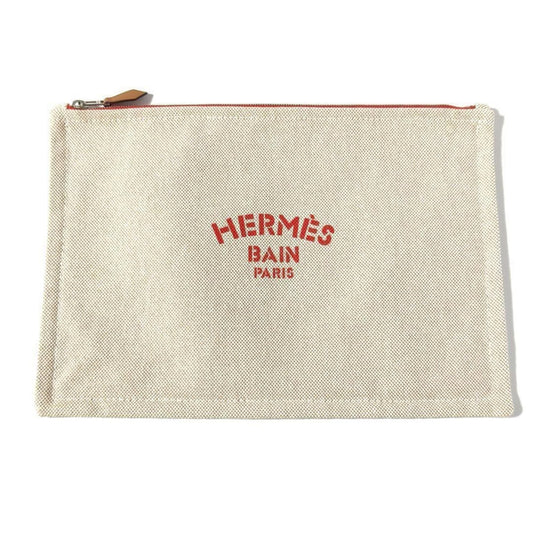 Hermes Beige Cotton Pouch ( )