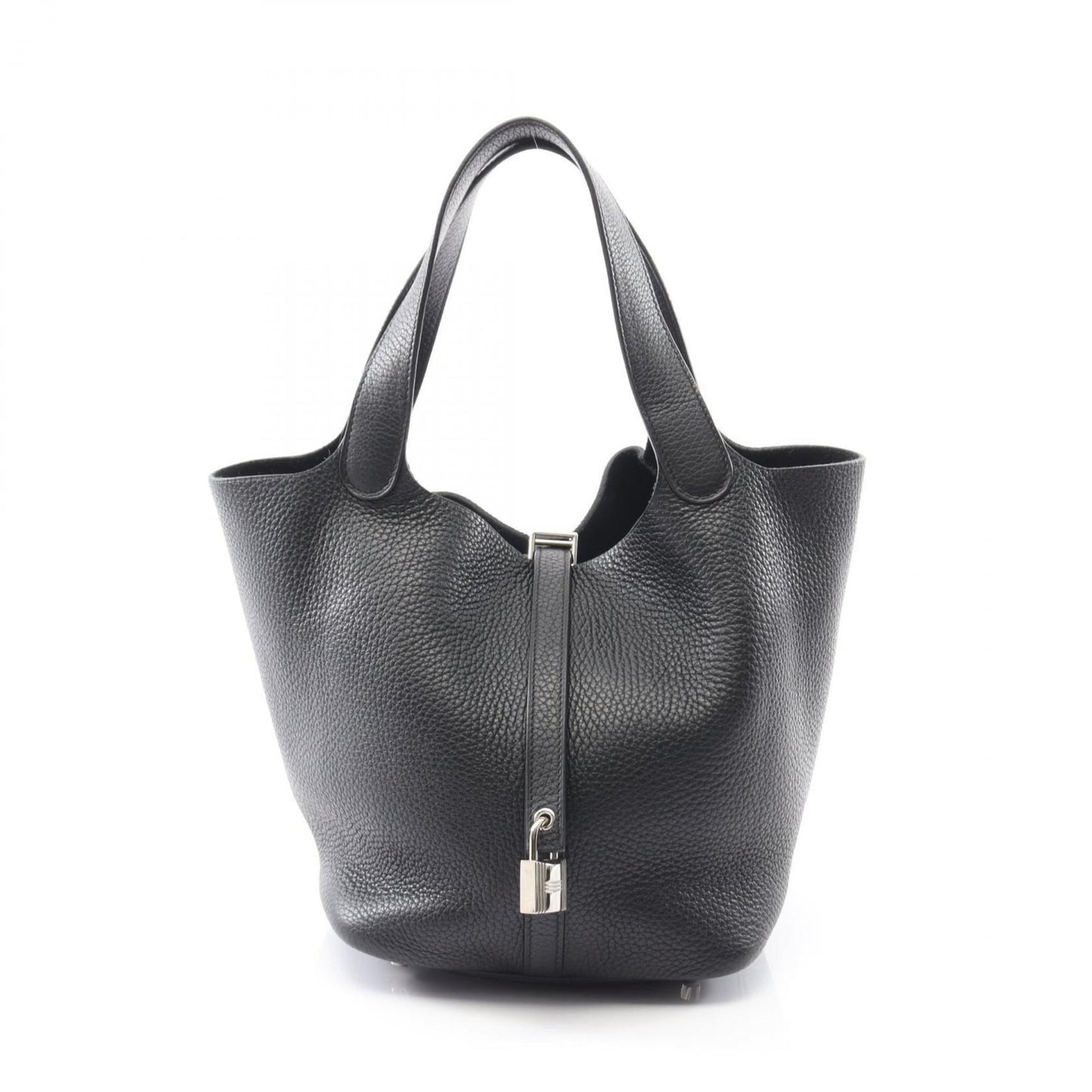 Hermes Black Taurillon Clemence Leather Handbag ( )