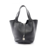 Hermes Black Taurillon Clemence Leather Handbag ( )