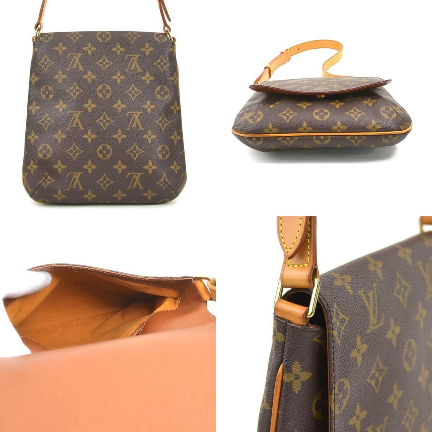 LOUIS VUITTON Shoulder Bag Monogram M tte Salsa Short Canvas Brown Women's M51258