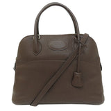 Hermes Brown Taurillon Clemence Leather Handbag ( )