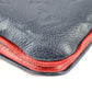 LOUIS VUITTON Pochette Double Zip Shoulder Bag M63916 Monogram Empreinte Marine Rouge Gold Hardware 2WAY Clutch Chain