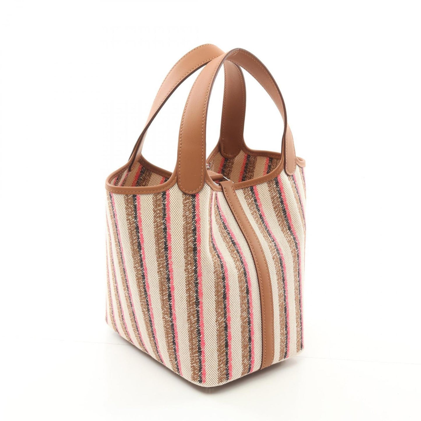 Hermes Brown Ivory Multi-Color Toile H Handbag ( )