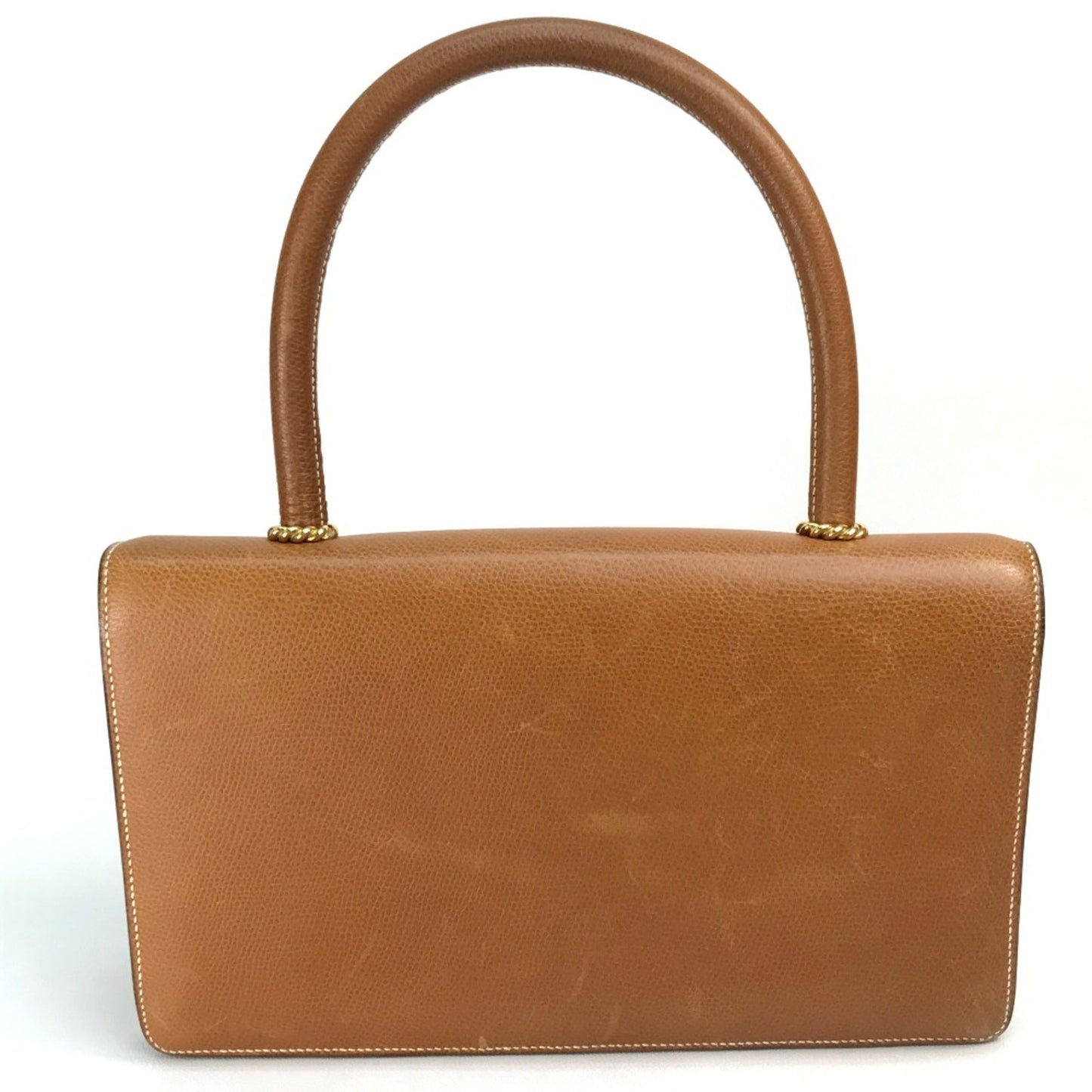 Hermes Brown Leather Handbag ( )