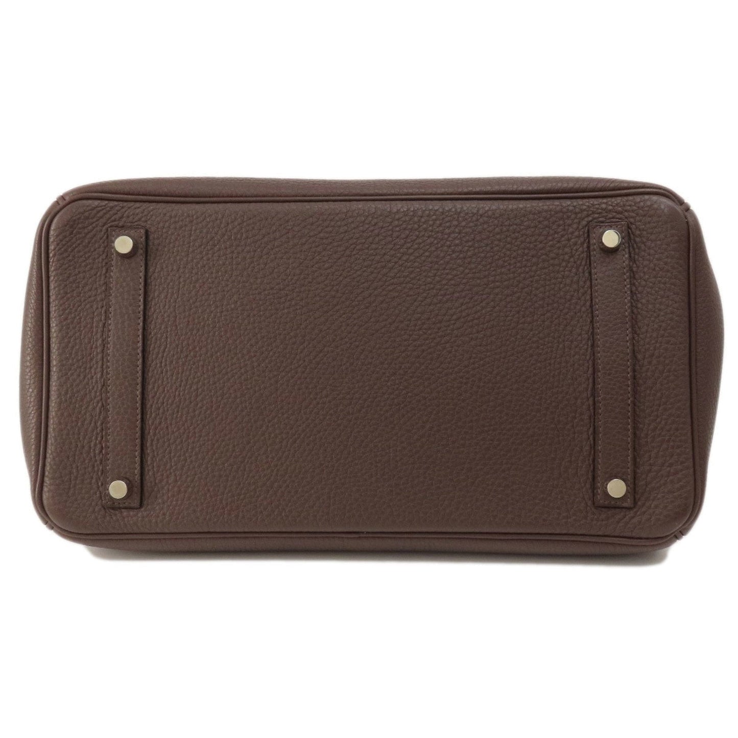 Hermes Birkin Dark Brown Togo Leather Handbag ( )