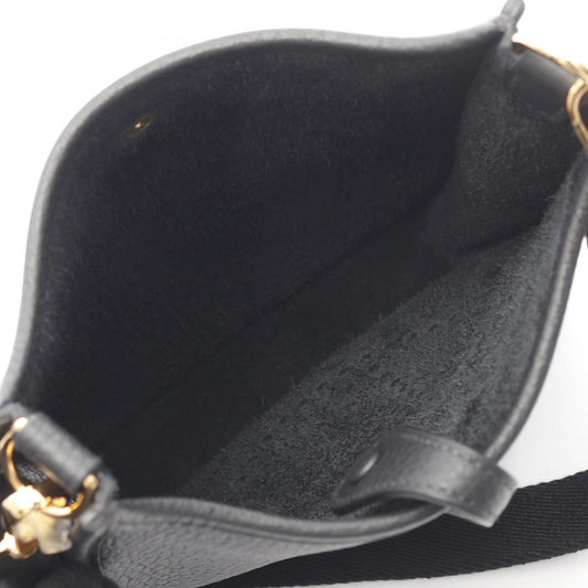 Hermes Black Taurillon Clemence Leather Shoulder Bag ( )