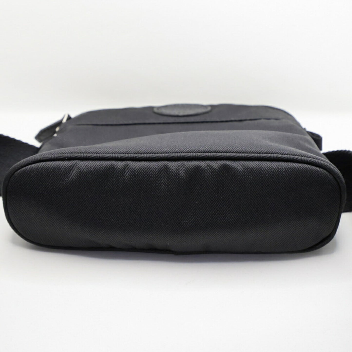 Hermes Black Canvas Fanny Pack Pouch ( )