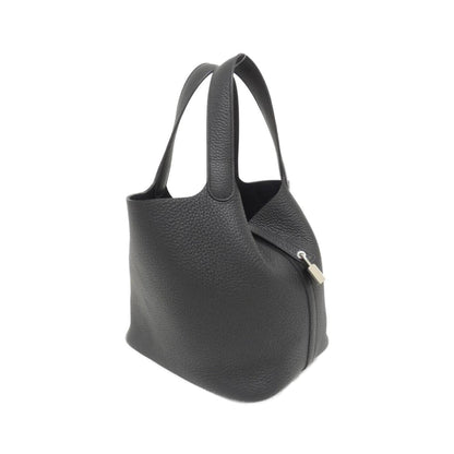 Hermes Black Taurillon Clemence Leather Handbag ( )