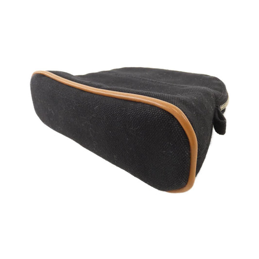 Hermes Black Canvas Pouch ( )