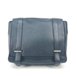 Hermes Black Blue Taurillon Clemence Leather Messenger Bag Shoulder Bag ( )