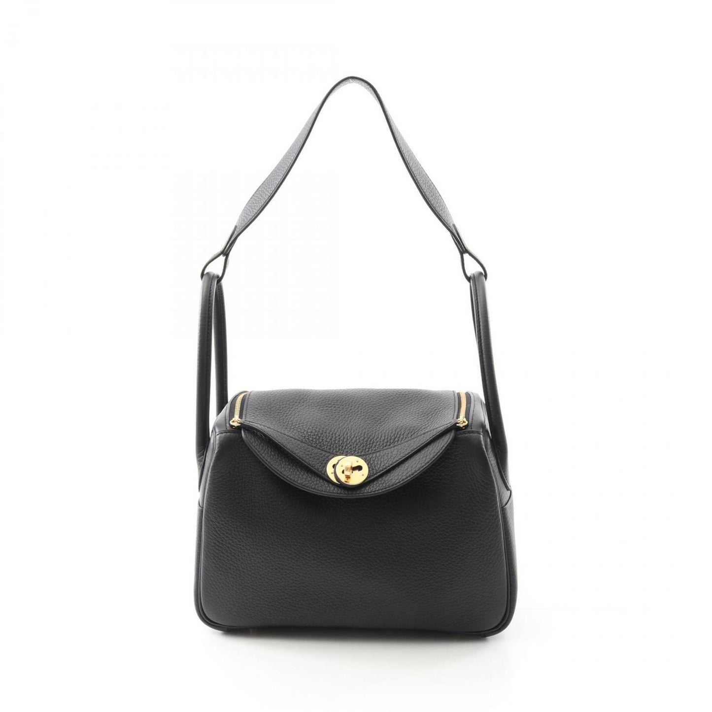 Hermes Black Taurillon Clemence Leather Shoulder Bag ( )