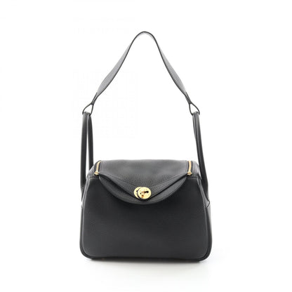 Hermes Black Taurillon Clemence Leather Shoulder Bag ( )
