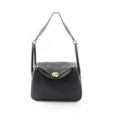 Hermes Black Taurillon Clemence Leather Shoulder Bag ( )