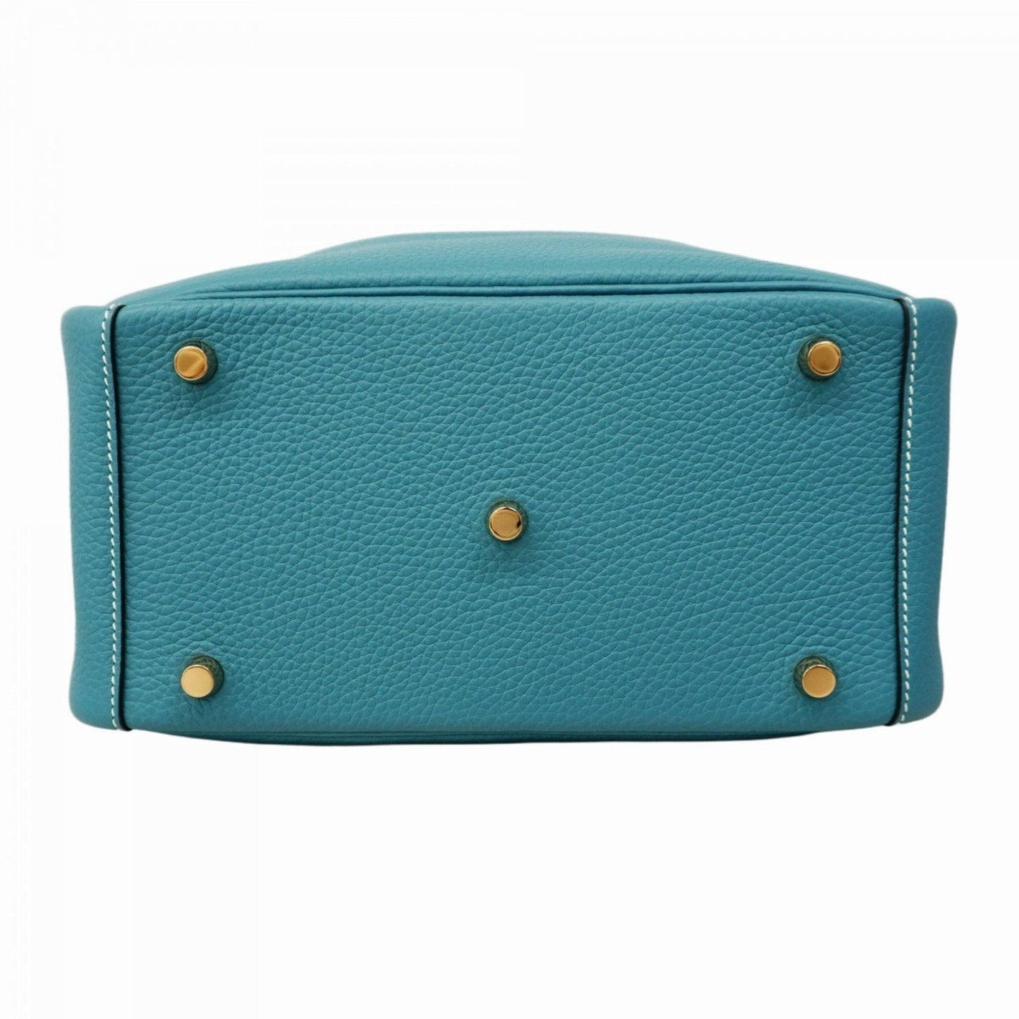 Hermes Blue Jean Taurillon Clemence Leather Handbag ( )