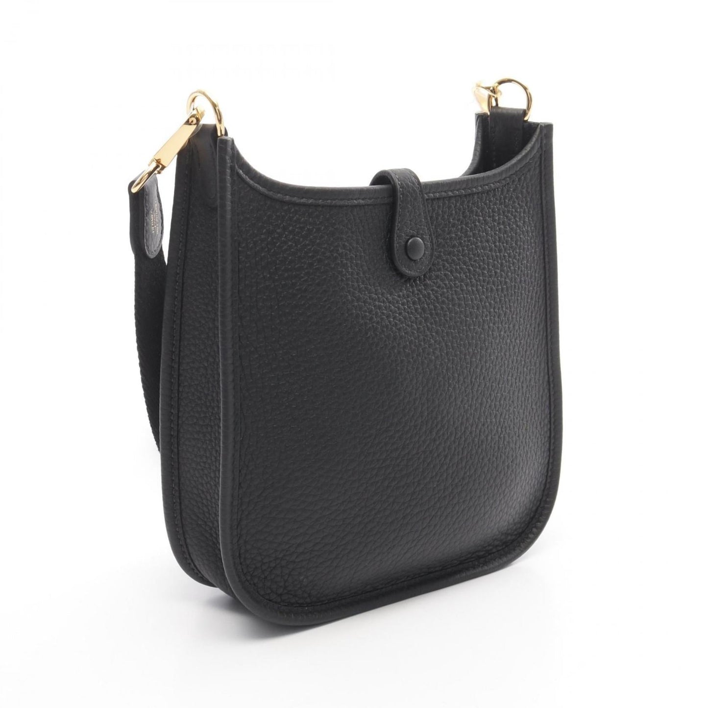 Hermes Black Taurillon Clemence Leather Shoulder Bag ( )
