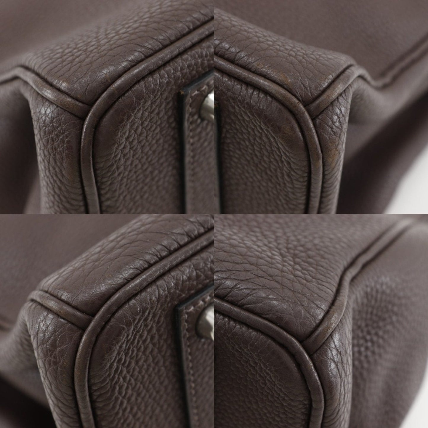 Hermes Brown Togo Leather Handbag ( )