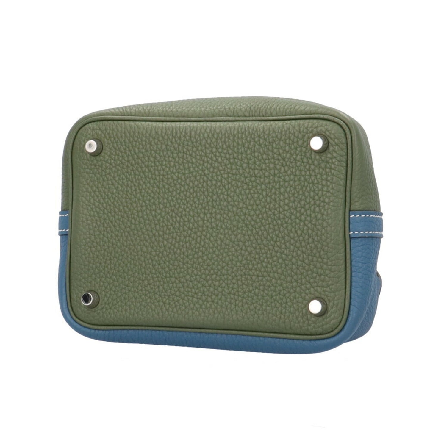 Hermes Blue Leather Handbag ( )