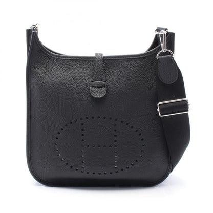 Hermes Black Taurillon Clemence Leather Leather Shoulder Bag ( )