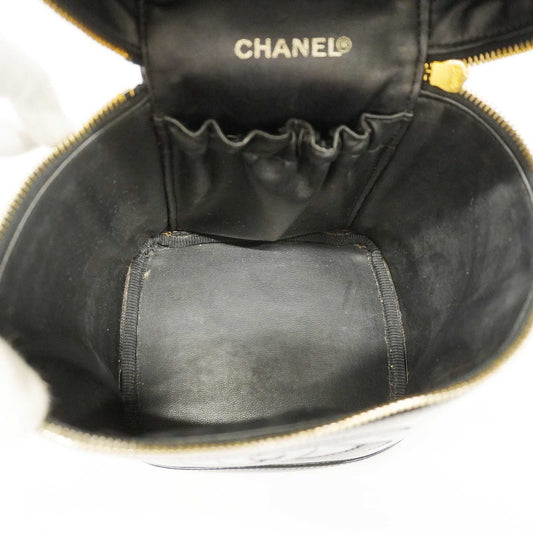 CHANEL   Vanity Bag Women's Patent Leather Vanity Bag Black
