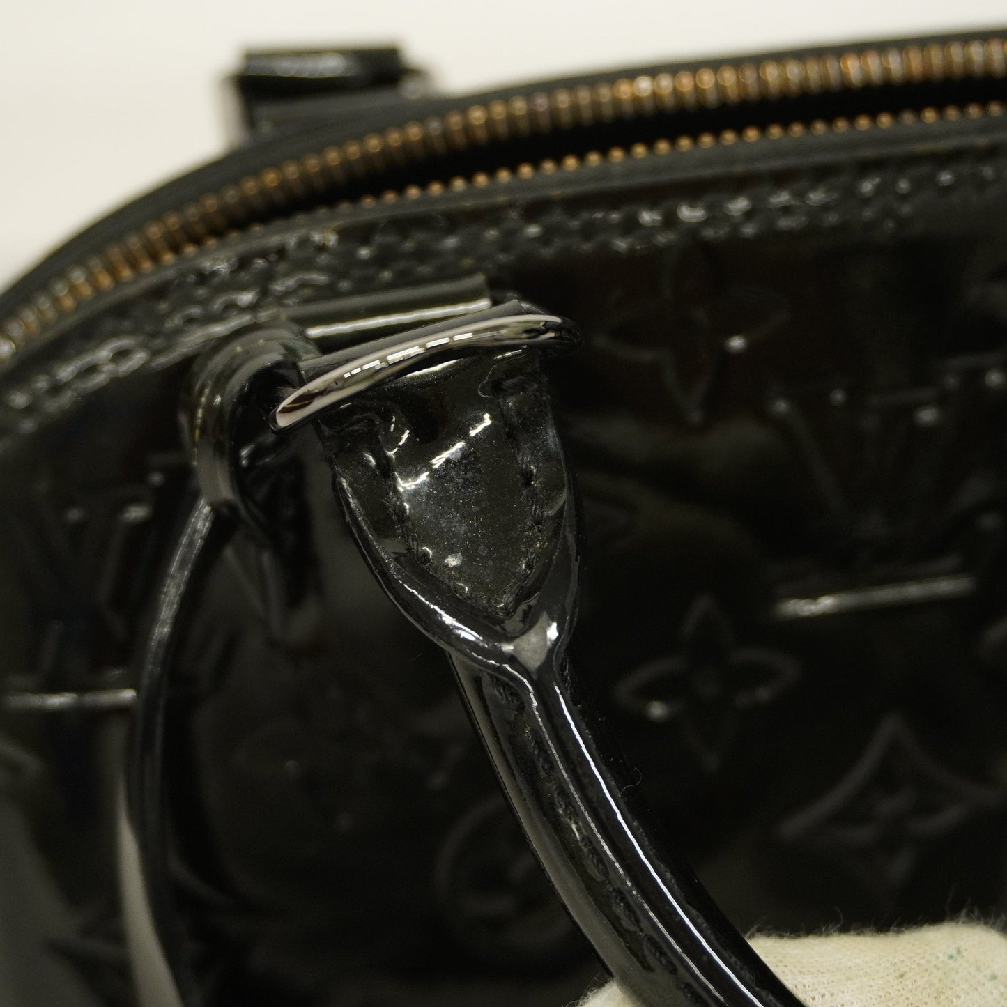 LOUIS VUITTONAuth  Monogram Vernis Alma BB M90063 Women's Handbag