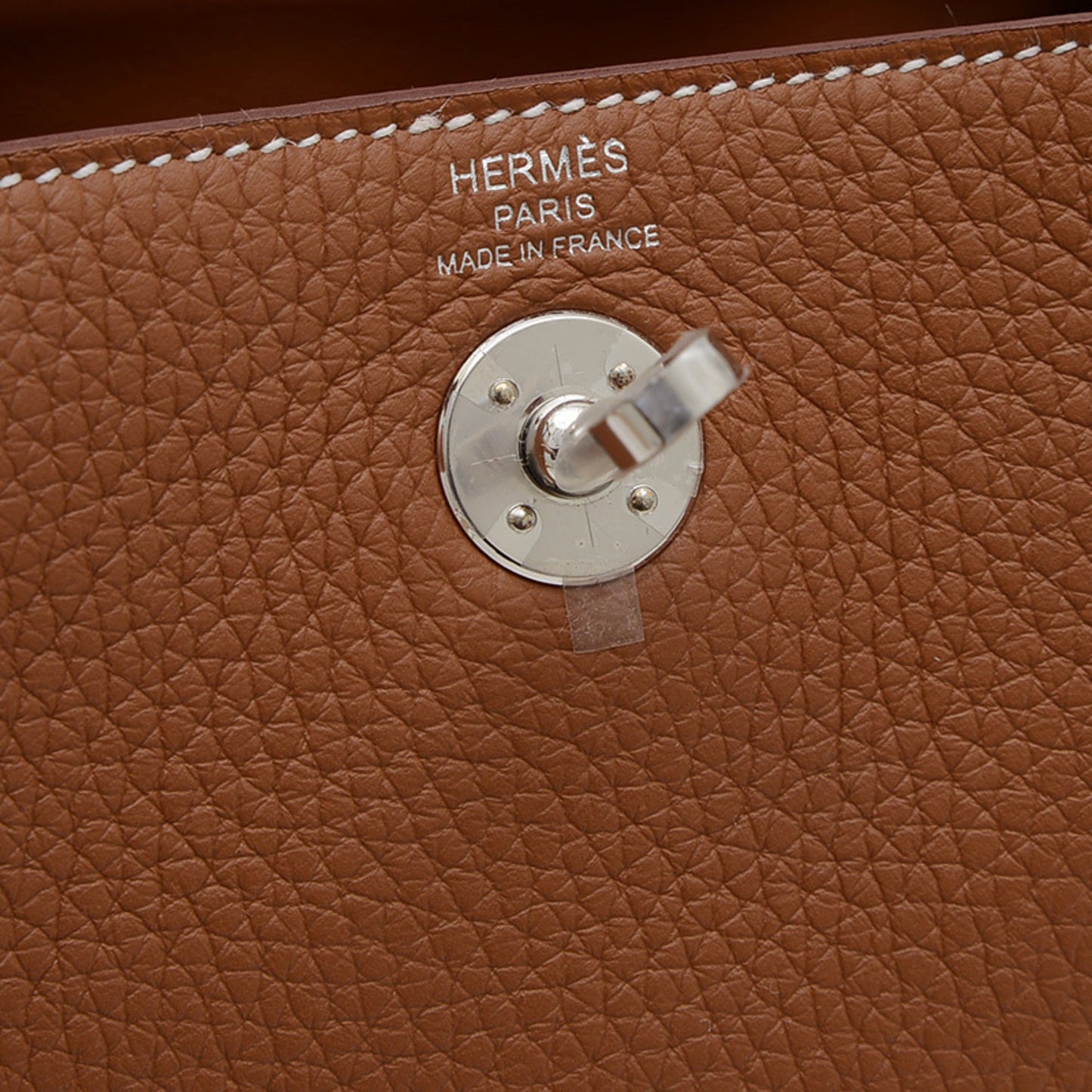 Hermes Brown Taurillon Clemence Leather Shoulder Bag ( )