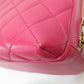 CHANEL 2way bowling bag Pink Lambskin [sheep leather]