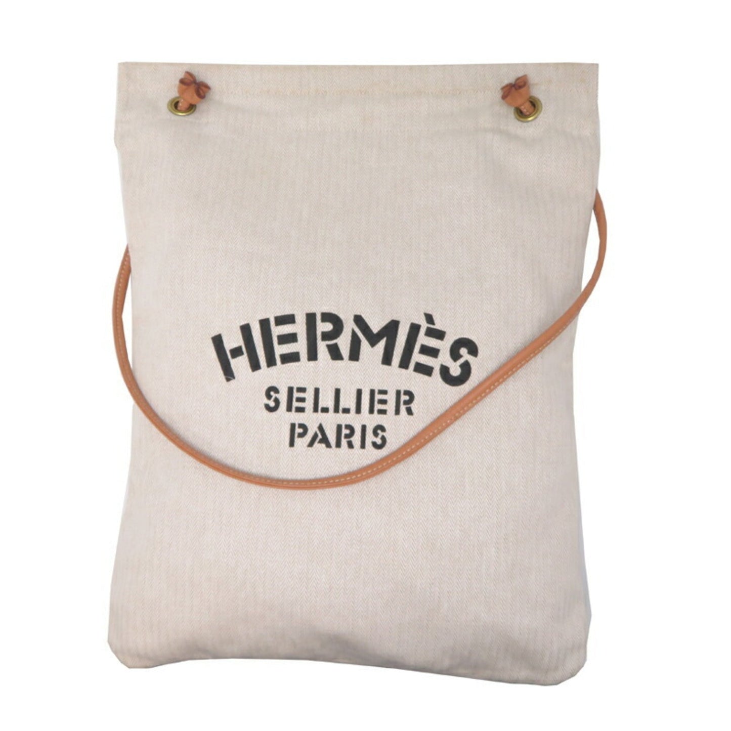 Hermes Beige Cotton Shoulder Bag ( )