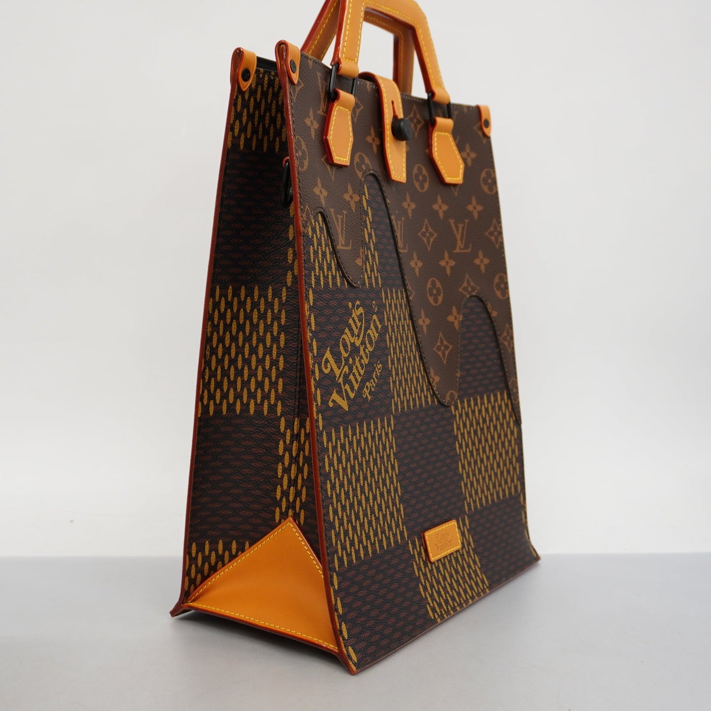 LOUIS VUITTONAuth  Monogram 2way Bag Damier Giant LV X NIGO Handbag