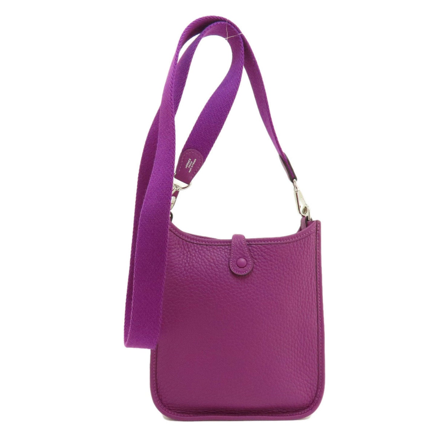 Hermes Anemone Purple Taurillon Clemence Leather Shoulder Bag ( )