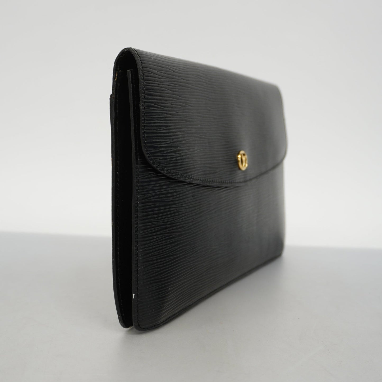 LOUIS VUITTONAuth  Epi Montaigne M52652 Women's Clutch Bag Noir