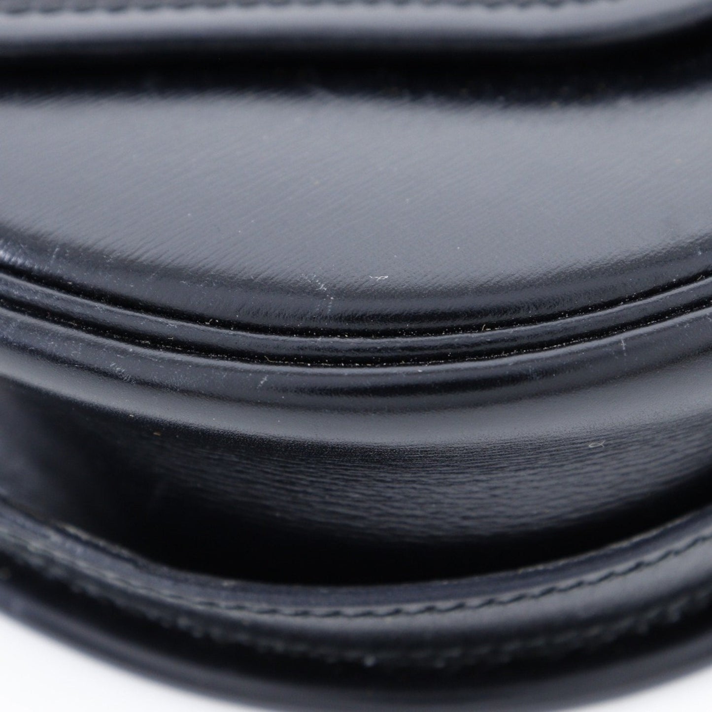 Hermes Black Leather Shoulder Bag ( )