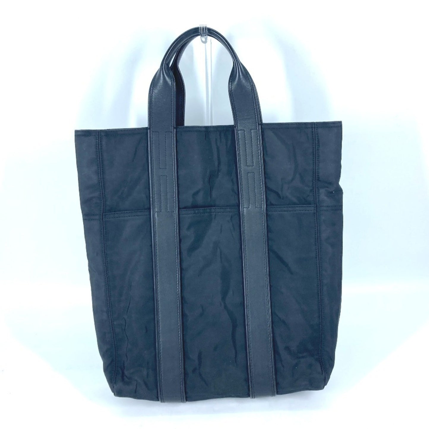 Hermes Black Nylon Shoulder Bag Tote Bag ( )
