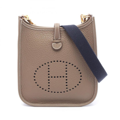 Hermes Brown Taurillon Clemence Leather Shoulder Bag ( )