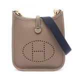 Hermes Brown Taurillon Clemence Leather Shoulder Bag ( )