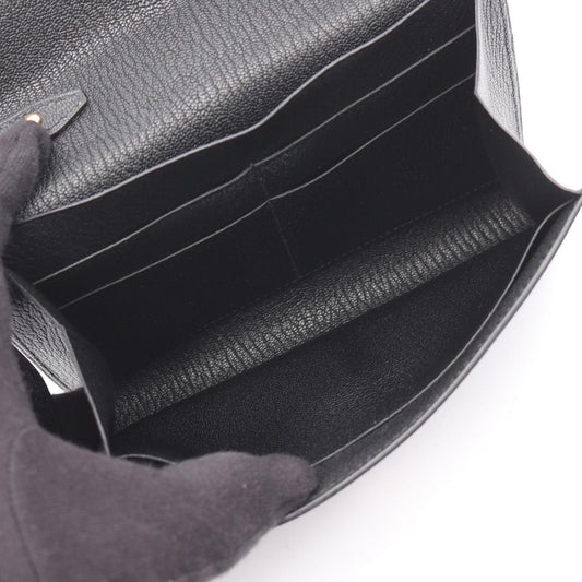 Hermes Black Chevre Leather Shoulder Bag ( )