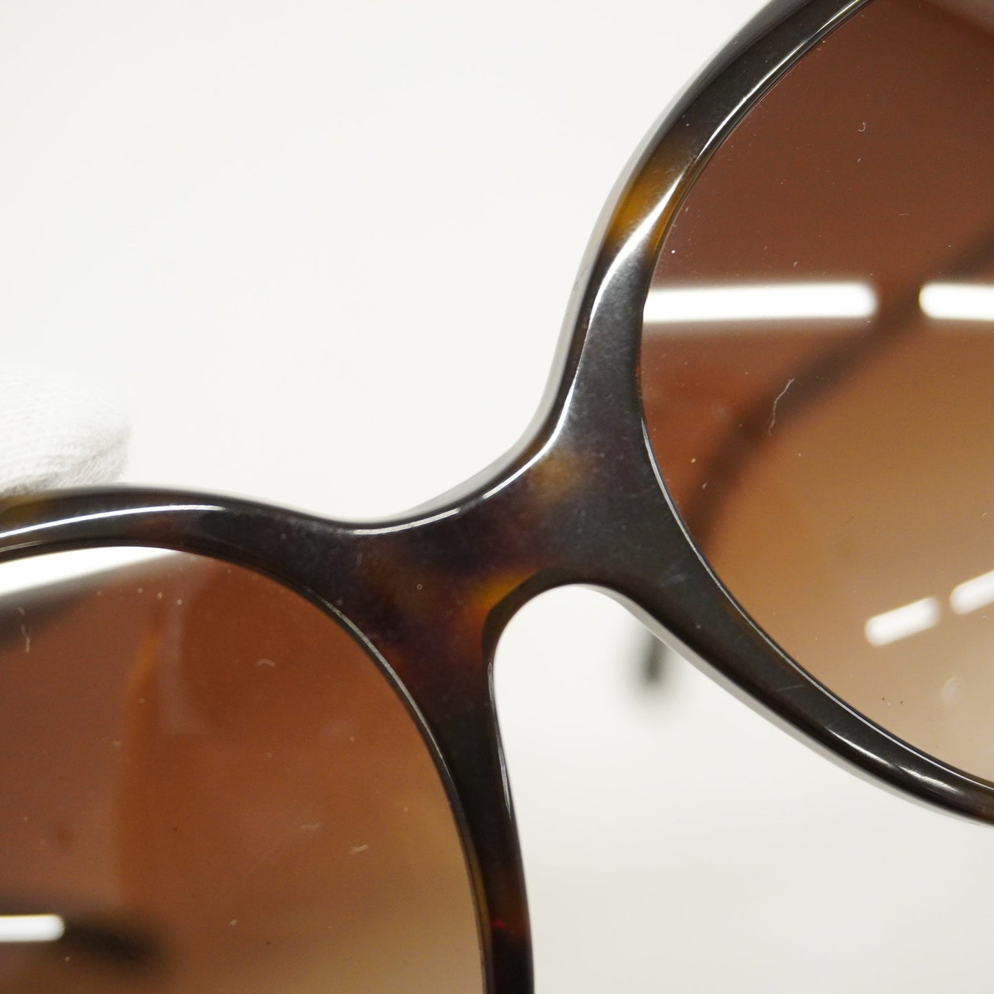 CHANEL Women's Sunglasses Brown Sunglasses gold hardware