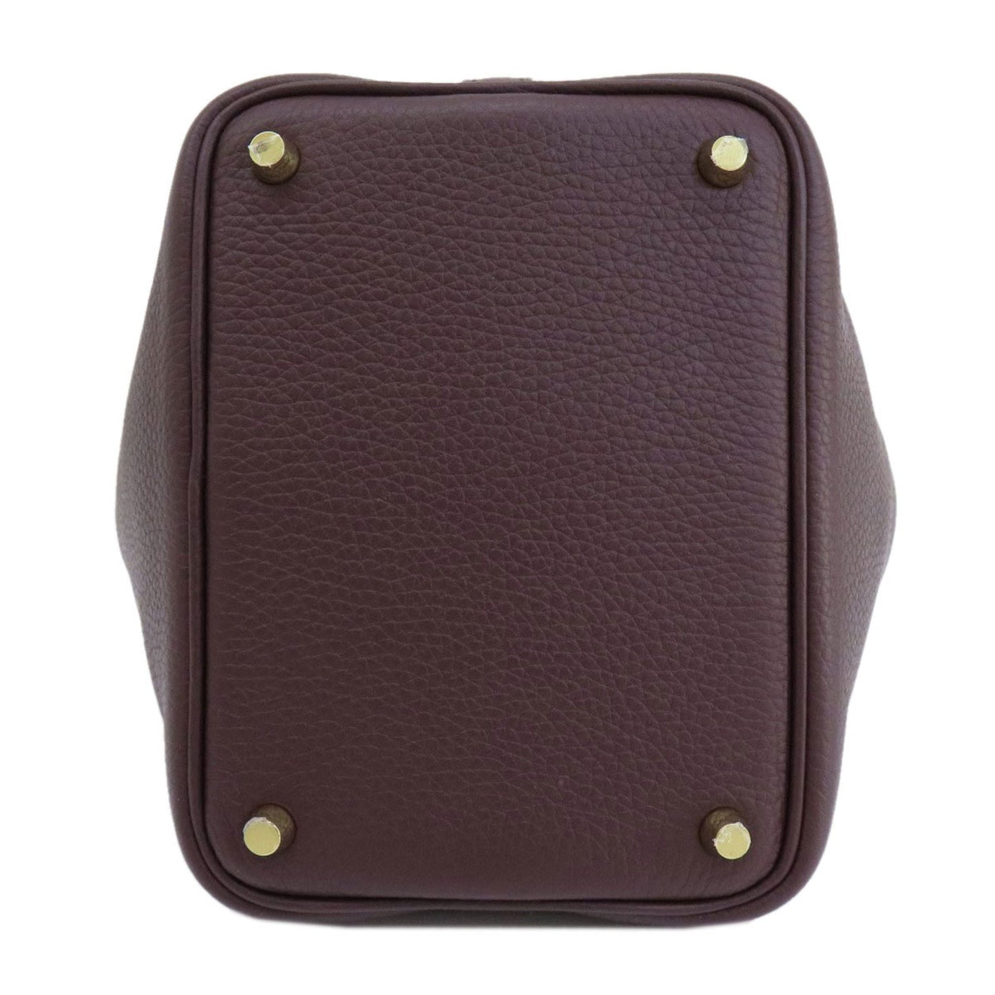 Hermes Bordeaux Swift Leather Taurillon Clemence Leather Handbag ( )