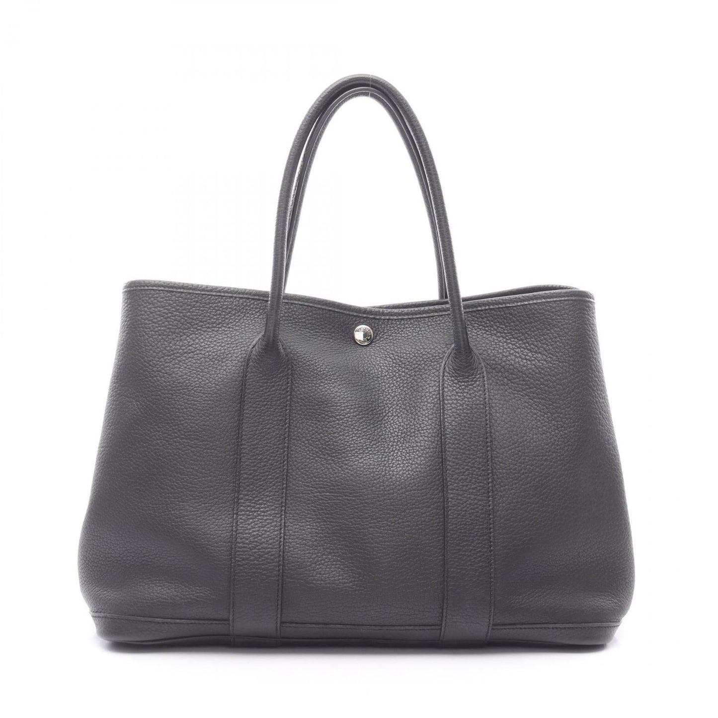 Hermes Black Taurillon Clemence Leather Tote Bag ( )