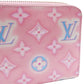 LOUIS VUITTON Wallet Women's Long Vernis Zippy Light Pink Neon M81145